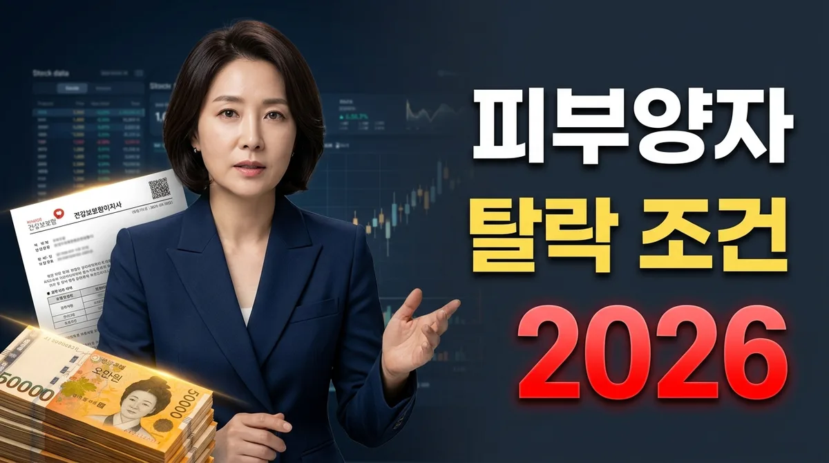 건강보험료 피부양자 탈락 조건 2026 소득 분석